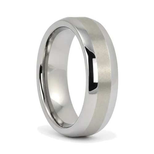 Satin Centerline Men's 7mm Tungsten Ring
