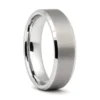 Mens Brushed Tungsten 6mm Wedding Ring