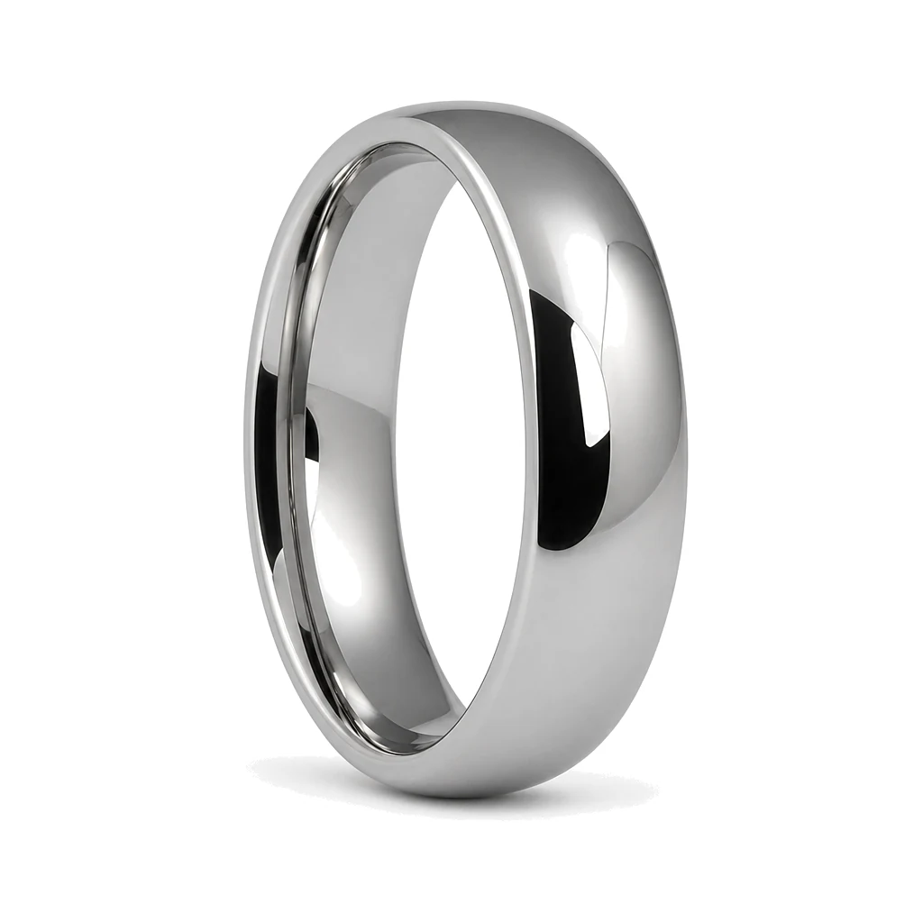 High Polished 6mm Men's Tungsten Wedding Ring