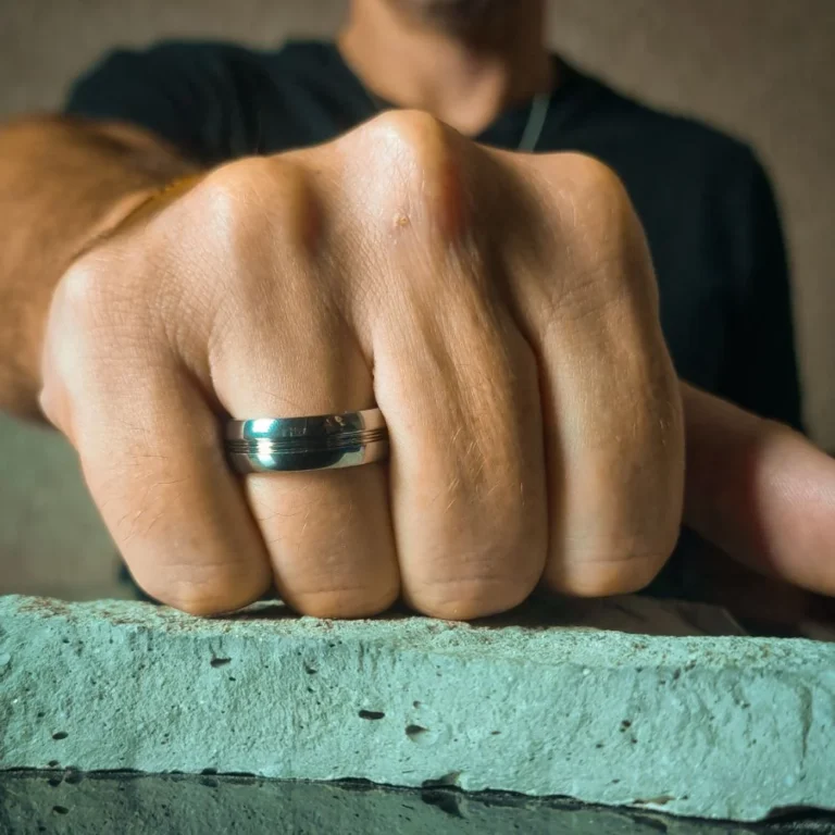 Twin Groove 7mm Tungsten Ring