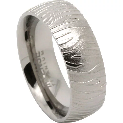 ITR-055-TITANIUM-8MM-RING-WITH-EMBOSSED-TIGER-STRIPES-video Titanium 8mm Ring with Embossed Tiger Stripes