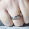 Titanium Dual Tone 6mm Mens Ring
