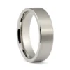 Titanium Satin Finish Mens 6mm Wedding Ring