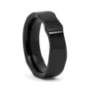 Unique Polished Mens 7mm Ceramic Ring