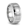 Wide Mens Steel 9mm Ring