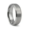 Tungsten 7mm Mens Ring with Brushed Finish
