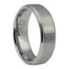 Tungsten 7mm Mens Ring with Brushed Finish
