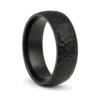 Textured Black 7mm Titanium Ring