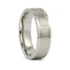 Titanium 7mm Ring with Unique Edge