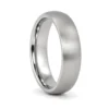 Brushed Dome 6mm Tungsten Ring