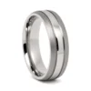 Slimmer Two-Tone 6mm Titanium Ring