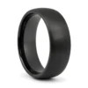 Black Tungsten 8mm Ring With Brushed Finish