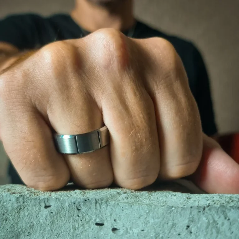 Brushed Tungsten 8mm Mens Wedding Ring