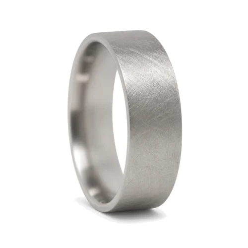 Wide "Comet" 8mm Titanium Men's Ring