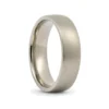 Satin Mens Titanium 6mm Wedding Ring