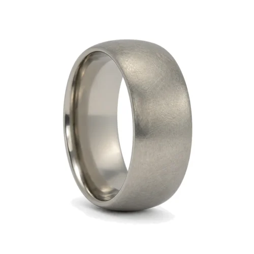 Wide "Comet" 10mm Titanium Men's Ring