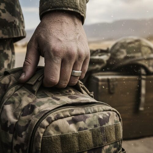ITR-086-Titanium-Ring-with-Polished-Edges-Military-_-Tactical Titanium 7mm Ring with Polished Edges
