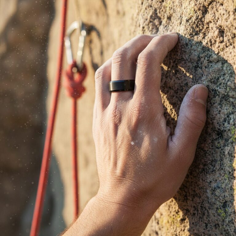 Mens Black Titanium 8mm Ring