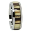 Koa Wood Tungsten 8mm Mens Ring