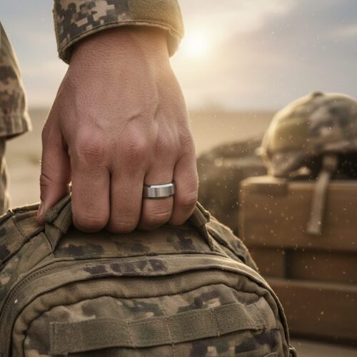 FTR-036-Brushed-8mm-Mens-Tungsten-Ring-Military-_-Tactical Brushed 8mm Mens Tungsten Ring