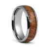 Tungsten and Rosewood 8mm Mens Ring