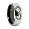 Tungsten 8mm Infinity Mens Promise Ring