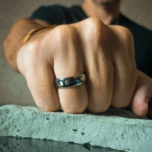 FTR-124-Tungsten-Mens-Ring Tungsten Mens Ring