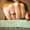 Titanium-Carbon Mens-Ring