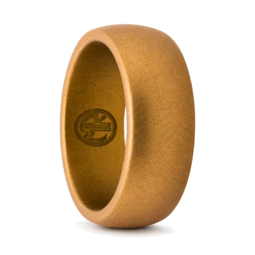 Men's 9mm Metallic Bronze Silicone Ring