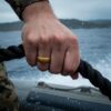 Mens 9mm Metallic Bronze Silicone Ring