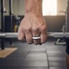 Black and White 8mm Silicone Ring