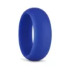 8mm Dome Blue Silicone Ring