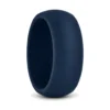 9mm Mens Ultra Wide Navy Silicone Ring