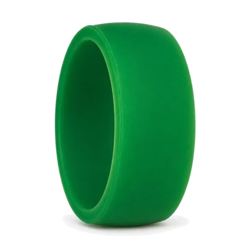 9mm Men's Ultra Wide Green Silicone Ring