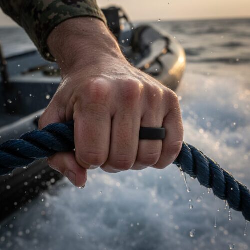 Mr-Performance-8mm-Flat-Black-Silicone-Rings-1-Military-_-Tactical Flat 8mm Black Men’s Silicone Ring