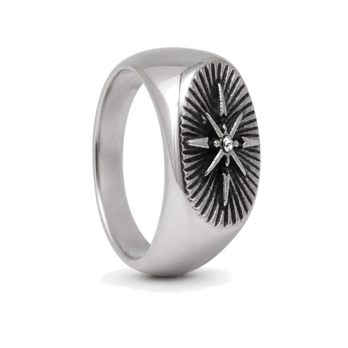 Navigate Compass Signet Ring