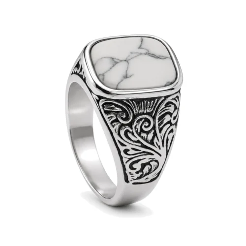 Maxwell's Jasper Stone Signet Ring