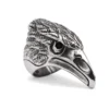 Talon Black-Eyed Eagle Steel Signet Ring