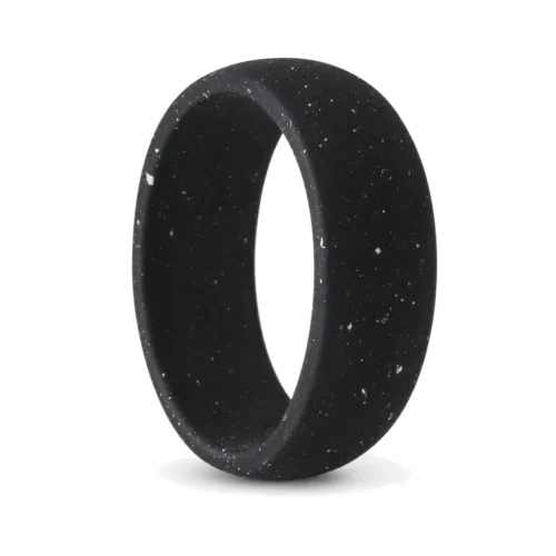 Men's 8.7mm Black Silicone Ring