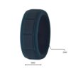 Mens Dark Blue Silicone Ring Australia