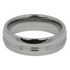 Twin Groove 7mm Tungsten Ring