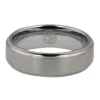 Tungsten 7mm Mens Ring with Brushed Finish
