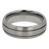 Tungsten 7mm Mens Ring With Twin Grooves