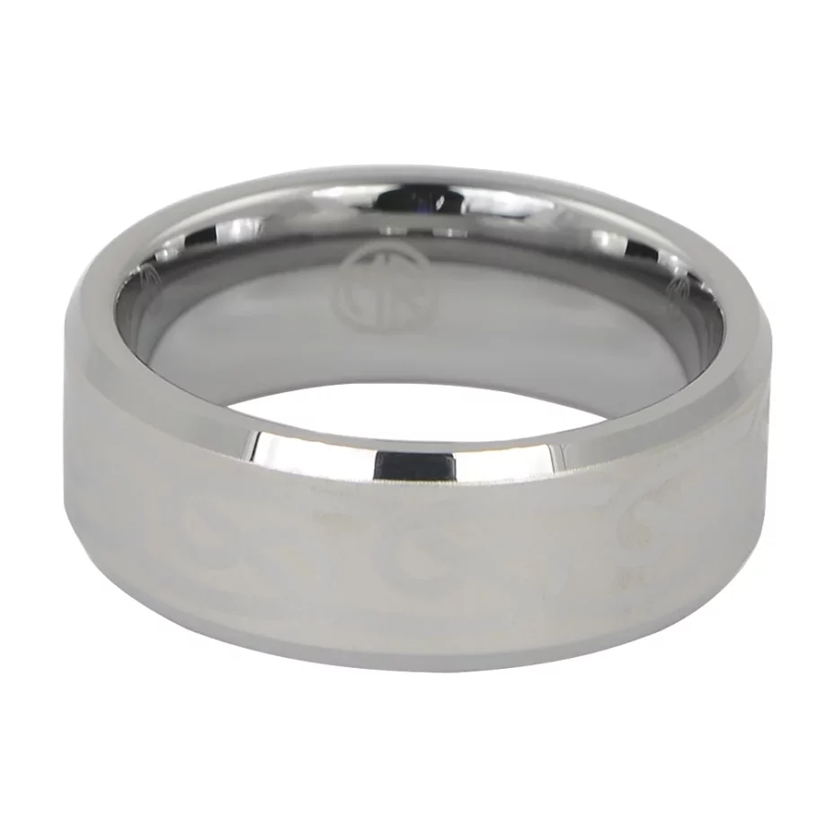 Tungsten Mens Ring With Celtic Pattern