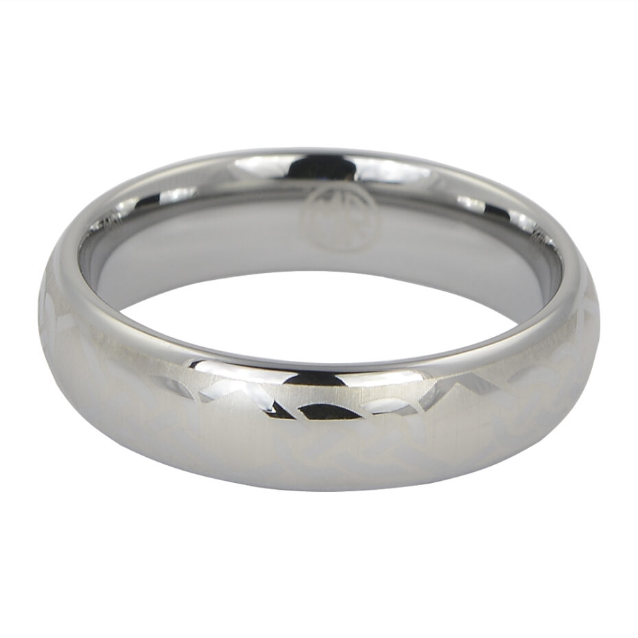 Mens Celtic Tungsten Ring
