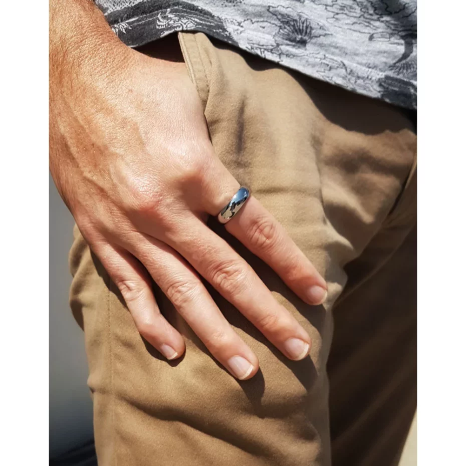 High Polished 6mm Mens Tungsten Wedding Ring