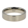 Titanium Satin Finish Mens 6mm Wedding Ring