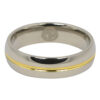 Gold Centreline Titanium 6mm Wedding Ring