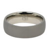 Dark Matte Finish Titanium Dome 7mm Mens Ring