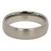 Satin Mens Titanium 6mm Wedding Ring